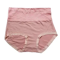 ShopOlica Women's Cotton  Spandex Briefs (TC_Dotted_BabyPink-Skin-P2_Baby Pink  Skin_Free Size)-thumb1