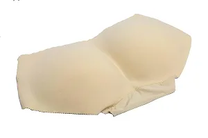 Shopolica Women's/Girl's Blended Padded Seamless Bottom Hip Enhancing Briefs Butt Lifter Low Waist Shaper Underwear Panties (Beige, Small)-thumb4