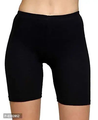 ShopOlica Women Cycling Shorts (Imported-Cycling-Shorts_Black_Free Size)-thumb0