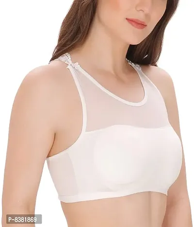 Buy ShopOlica Women's Blended Padded Readymade Blouse Cum Bra (White, Free  Size) Online In India At Discounted Prices