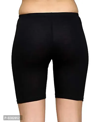 ShopOlica Women Cycling Shorts (Imported-Cycling-Shorts_Black_Free Size)-thumb2