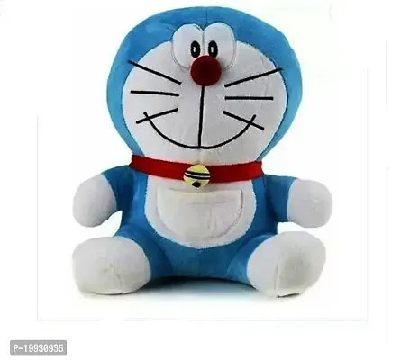 Anika Cute Sitting Doremon Soft Toys Teddy Bear - 28 cm (Blue)