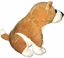 Anika Bull Dog Soft Toys for All Age Groups and Special Occasions Like Birthday, Valentine Day (Brown and White) 36 cm-thumb1