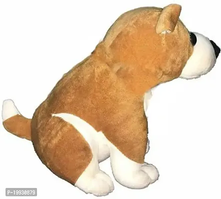 Anika Bull Dog Soft Toys for All Age Groups and Special Occasions Like Birthday, Valentine Day (Brown and White) 36 cm-thumb2