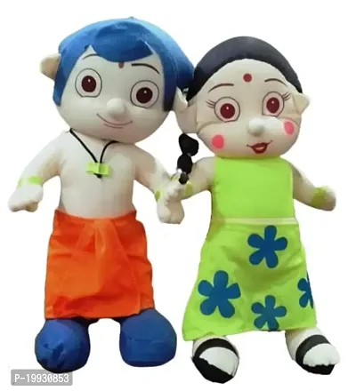 Anika Chotta Bheem 40 cm and Chutki Plush 40 cm Soft Toy Combo-thumb2