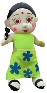 Premium Quality Anika Famous Cartoon Character Chutki, Multi Color (40Cm) (Color May Vary)-thumb1