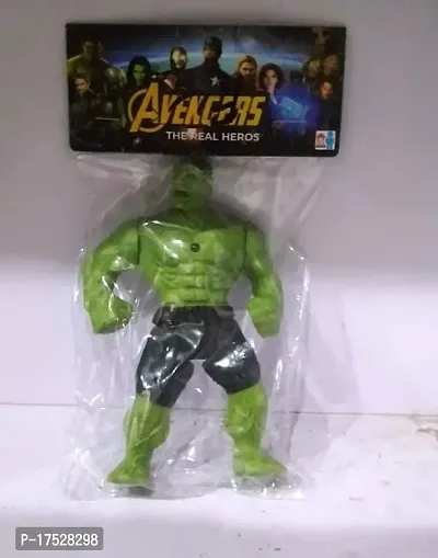 Premium Quality Anika Avengers Superhero Hulk Action Figure (6-Inch) (Green)-thumb3