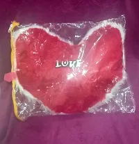 Anika Heart Shape Attractive and Romantic Red Cotton Cushion for Home-thumb1