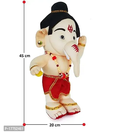 Cute Bal Ganesh Ganpati Teddy Bear Soft Stuffed Plush Toy (45 cm)-thumb2
