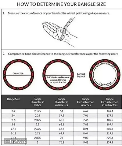 DONERIA Metal with Zircon Gemstone Or Velvet worked Glossy Finished Bangle Set For Women and Girls-thumb5