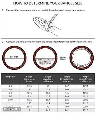 DONERIA Non-Precious Metal Base Metal with Pearl Or Velvet worked Glossy Finished Bangle Set For Women and Girls, (Peach_2.8 Inches), Pack Of 42 Bangle Set-thumb4