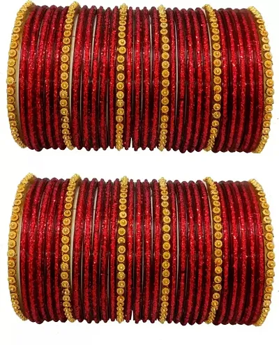 Maroon glass clearance bangles