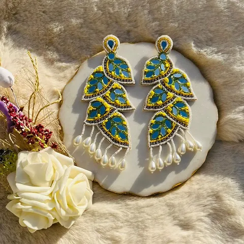 Elegance Handcrafted Fabric Earrings For Women