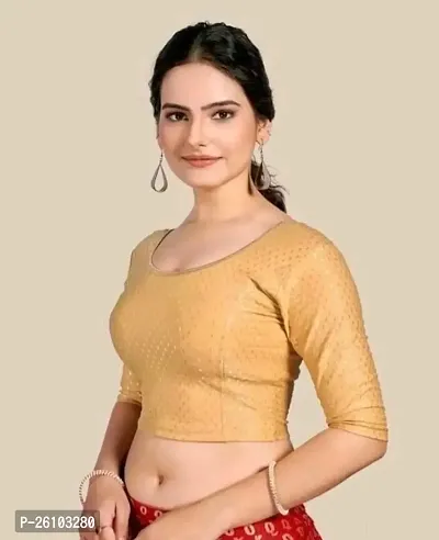 Classic Cotton Lycra Stitched Blouses For Women