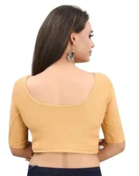 Classic Cotton Lycra Stitched Blouses For Women-thumb1