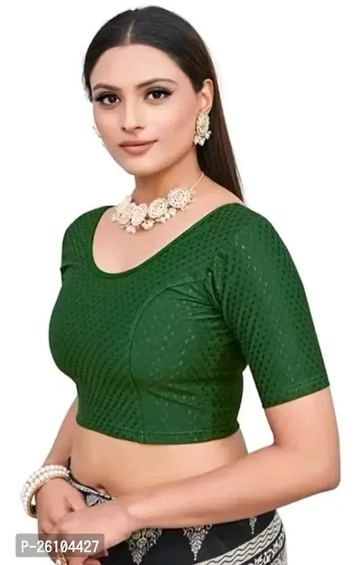 Classic Cotton Lycra Stitched Blouses For Women-thumb0