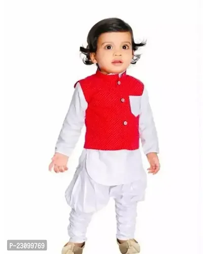 Stylish Fancy Cotton Blend Kurta Sets For Boys