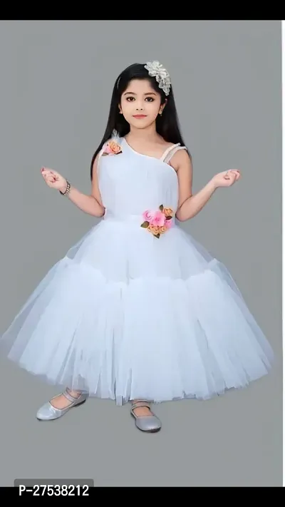 Fancy Net Dress For Kid Girl-thumb2