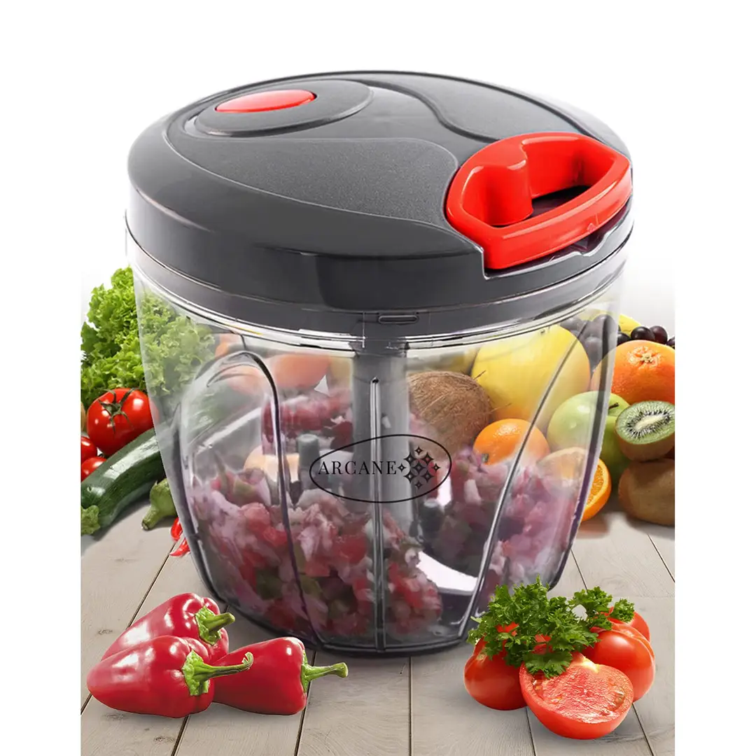 Plastic Handy Chopper and Slicer for Fruits,Vegetables, Nuts, Herbs,Onions  and Salad - Dori Chopper Dori Chopper (Multi, 450 ml)