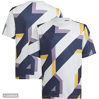 Stylish Multicoloured Polycotton Printed T-Shirt For Men-thumb0