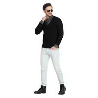 Glito Mens Cotton T-Shirts|Mens Full Sleeve Stylish|V Neck T-Shirts for Men-thumb4