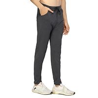 Fashionable Grey Fleece Solid Regular Track Pant For Men-thumb2