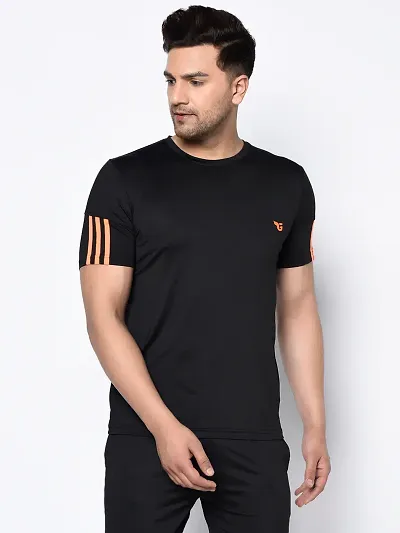 Polyester Regular Fit Tees for Men