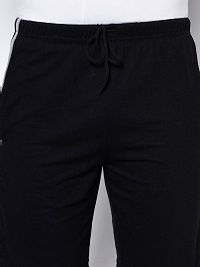 Men's Black Cotton Regular Fit Shorts-thumb4