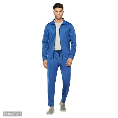 Glito Sports Wear Men's Super Poly Polyester Blend Solid Track Suit | (TRCK#05_V-2XL)-thumb5