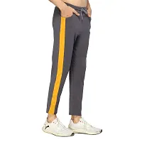 Glito Men?s Regular Fit Track Pants Sports Wear Lycra Jogger Lower for Gym  Yoga Wear (Grey Color)-thumb2