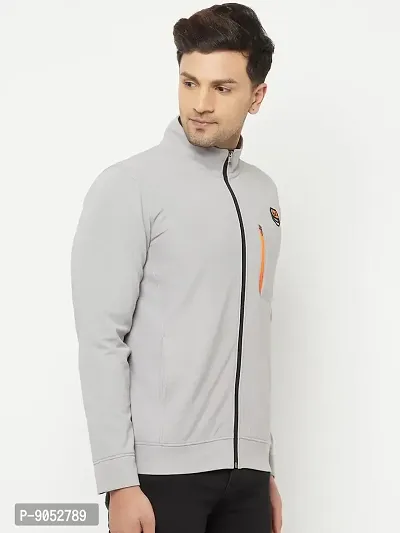 Glito Sports Men's Orange Front Zip DRYfit Jacket With Side  Front Pocket-thumb4