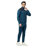 Glito Blocked Stretchable Regular Fit Gym Wear Track Suit-thumb4