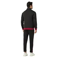 Glito Blocked Stretchable Regular Fit Gym Wear Track Suit-thumb3