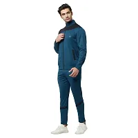 Glito Blocked Stretchable Regular Fit Gym Wear Track Suit-thumb3