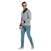 Glito Mens Cotton T-Shirts|Mens Full Sleeve Stylish|V Neck T-Shirts for Men-thumb4