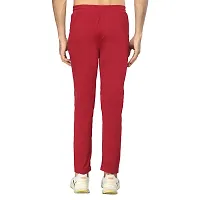 Glito Men?s Regular Fit Track Pants Sports Wear Lycra Jogger Lower for Gym  Yoga Wear -Maroon Color-thumb1