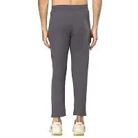 Glito Men?s Regular Fit Track Pants Sports Wear Lycra Jogger Lower for Gym  Yoga Wear (Grey Color)-thumb1