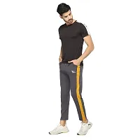 Glito Men?s Regular Fit Track Pants Sports Wear Lycra Jogger Lower for Gym  Yoga Wear (Grey Color)-thumb4