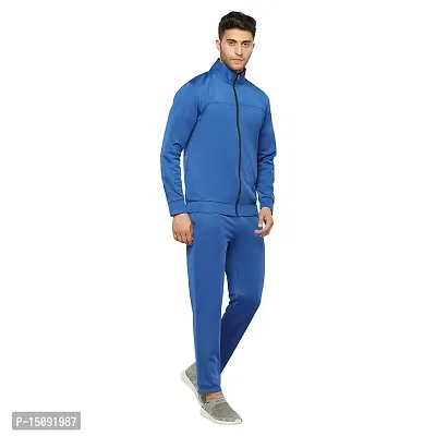 Glito Sports Wear Men's Super Poly Polyester Blend Solid Track Suit | (TRCK#05_V-2XL)-thumb3