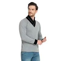 Glito Mens Cotton T-Shirts|Mens Full Sleeve Stylish|V Neck T-Shirts for Men-thumb3