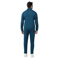 Glito Blocked Stretchable Regular Fit Gym Wear Track Suit-thumb1