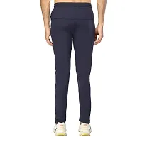 Glito Men?s Regular Fit Track Pants Sports Wear Lycra Jogger Lower for Gym  Yoga Wear (Navy Color)-thumb1