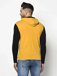 Glito Slim Fit Men?s Casual Full Sleeve T-Shirt with Collar|| 100% Cotton T-Shirt for Men(Yellow)-thumb1