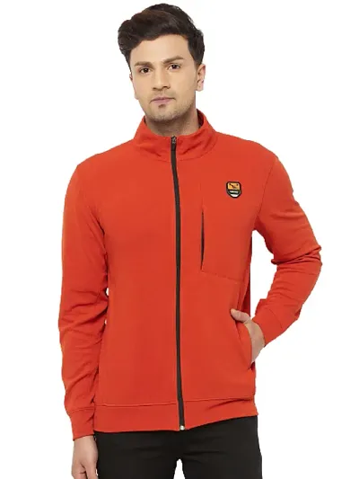 Glito Sports Men's Front Zip DRYfit Jacket With Side Front Pocket