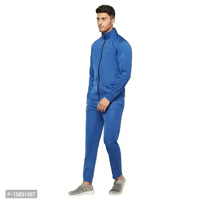 Glito Sports Wear Men's Super Poly Polyester Blend Solid Track Suit | (TRCK#05_V-2XL)-thumb2