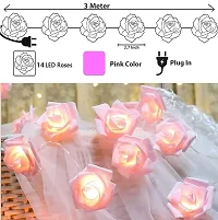 Rose Flower LED String Fairy Light 14 LED 3 Meter Night Light for Home Decor-thumb1