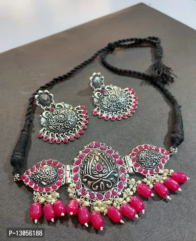 Stylish Multicoloured Alloy Jewellery Set For Women