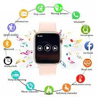 T 500 /pink SMART WATCH 2024 latest version Full Touch Screen Bluetooth Smartwatch with Body Temperature, Heart Rate  Oxygen Monitor Compatible with All 3G/4G/5G Android  iOS-thumb1