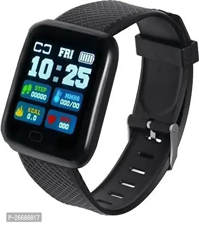 Smart /Watch Id-116 Bluetooth Smartwatch Wireless Fitness Band Watch for Boys, Girls, Men, Women  Kids/-thumb0