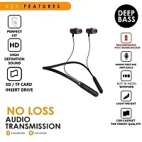 B11/ Wireless Bluetooth in Ear Neckband Earbud Portable Headset Sports Running Sweatproof Compatible with All Android Smartphones Noise Cancellation.Multi Color.-thumb4